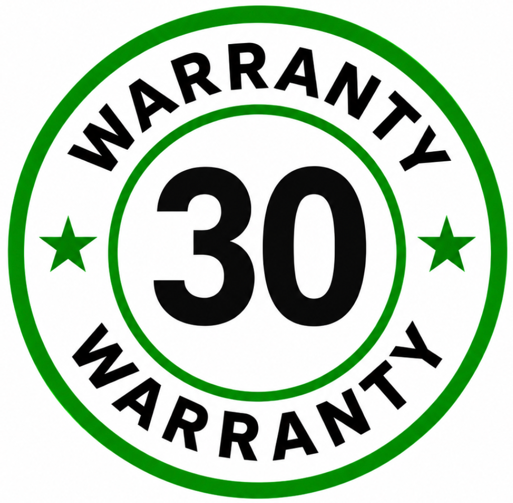 30 Days Warranty