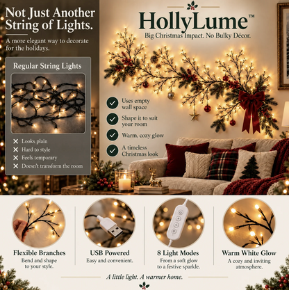 HollyLume™ Illuminated Branch